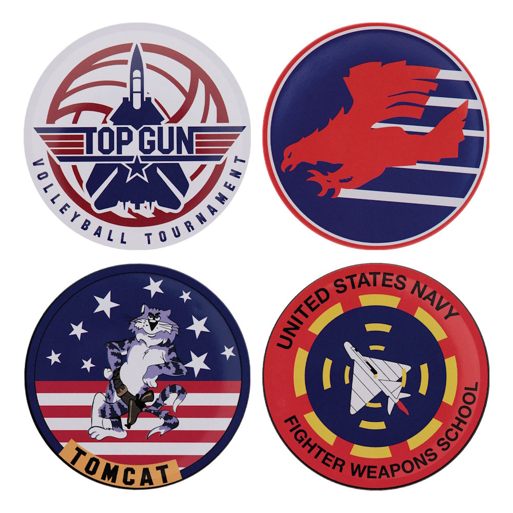 TOP GUN - (公開 40周年 ) - Set of Four Printed Coasters / 世界限定
